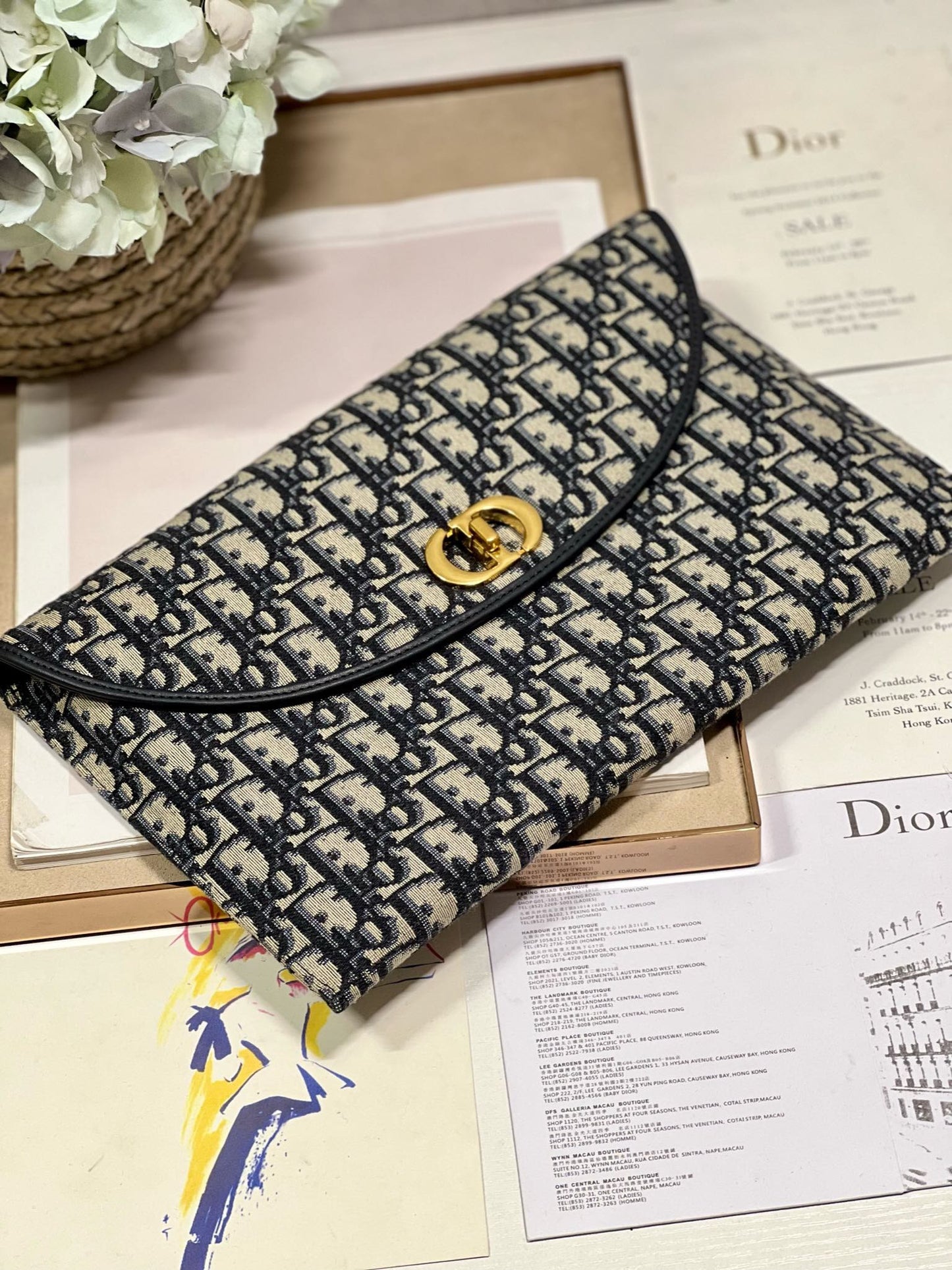 30 MONTAIGNE 30CM BLUE OBLIQUE EMBROIDERY mysite