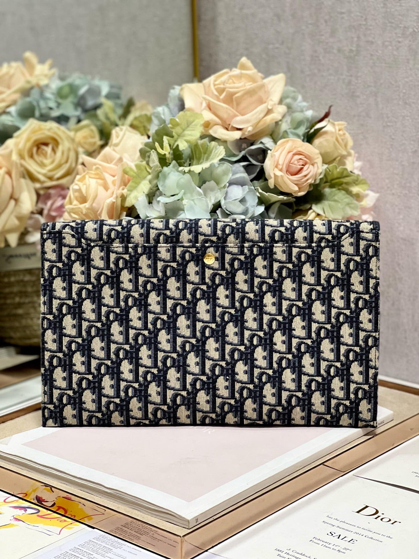 30 MONTAIGNE 30CM BLUE OBLIQUE EMBROIDERY mysite