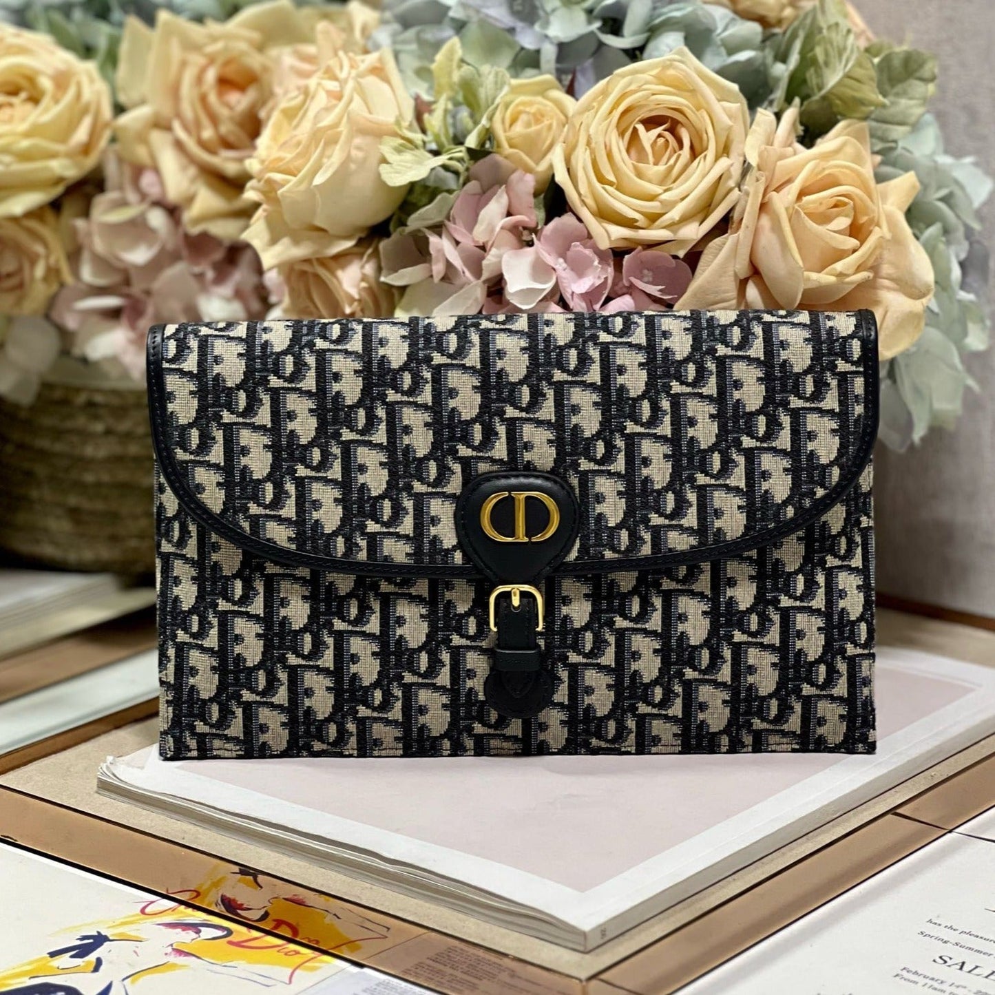 CD BOBBY 27CM BLUE OBLIQUE EMBROIDERY mysite