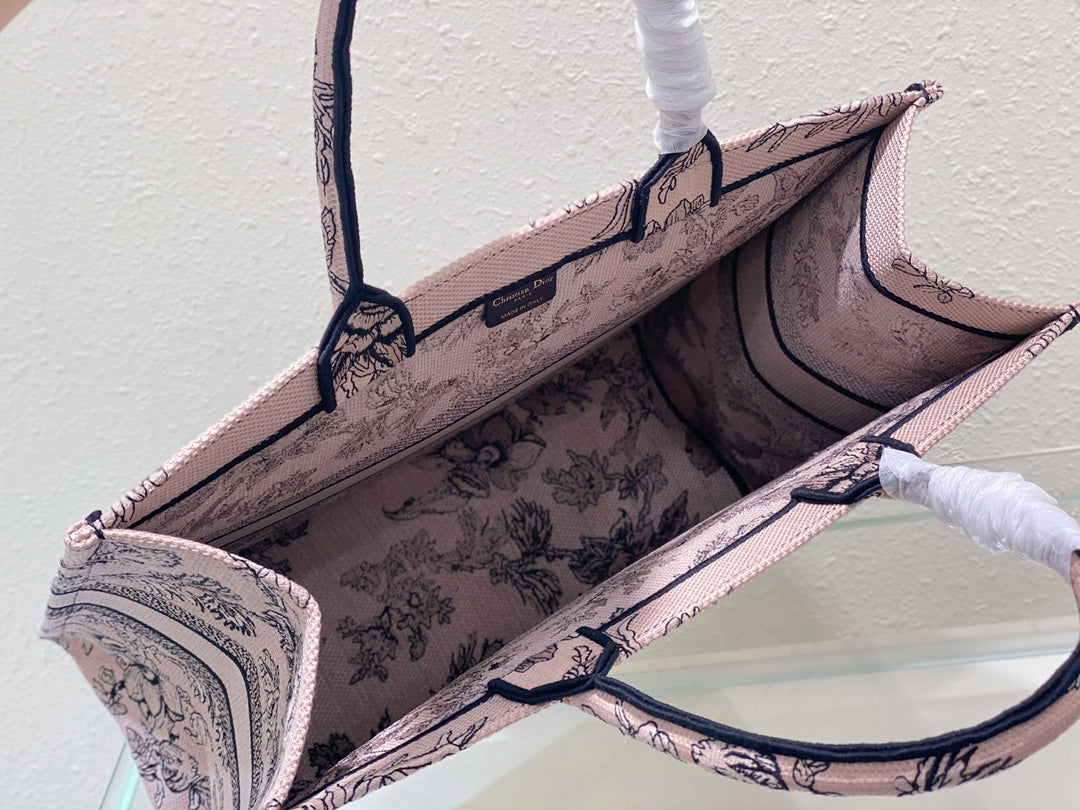 Large CD Book Tote 42cm Jardin Botanique Pink mysite