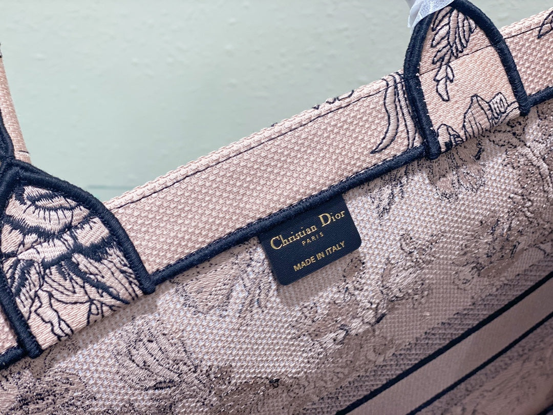 Large CD Book Tote 42cm Jardin Botanique Pink mysite