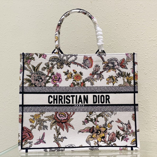 Large CD Book Tote 42cm Jardin Botanique White mysite