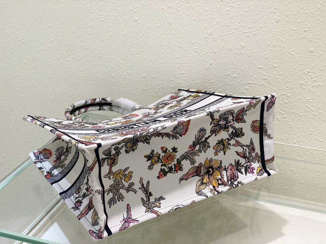 Large CD Book Tote 42cm Jardin Botanique White mysite