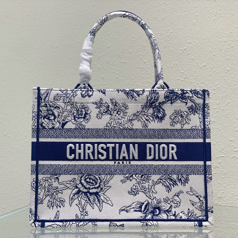 Medium CD Book Tote 36cm Jardin Botanique Blue mysite