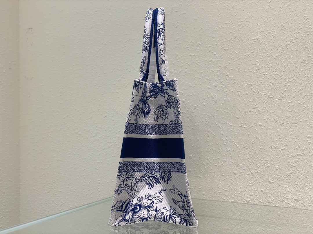 Medium CD Book Tote 36cm Jardin Botanique Blue mysite