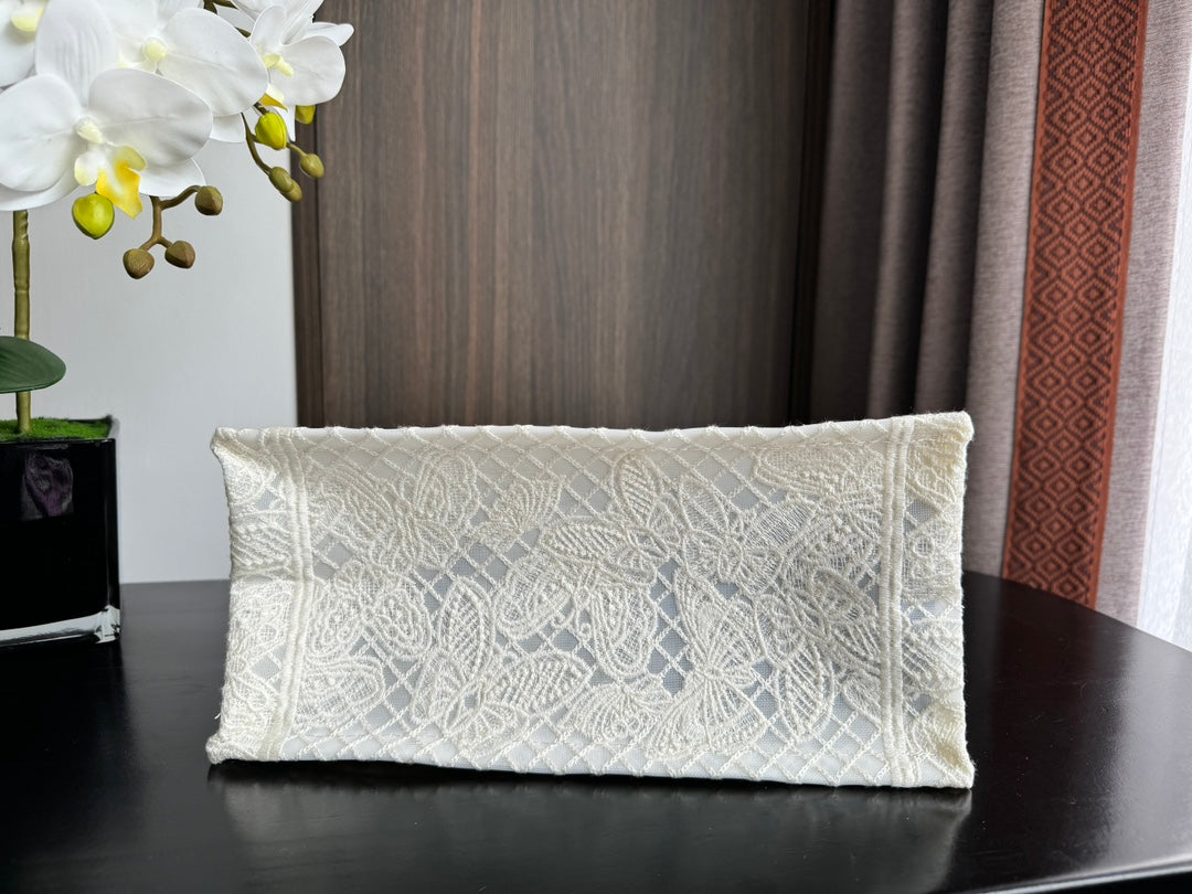 Small CD Book Tote 26.5cm Butterfly Zodiac White mysite