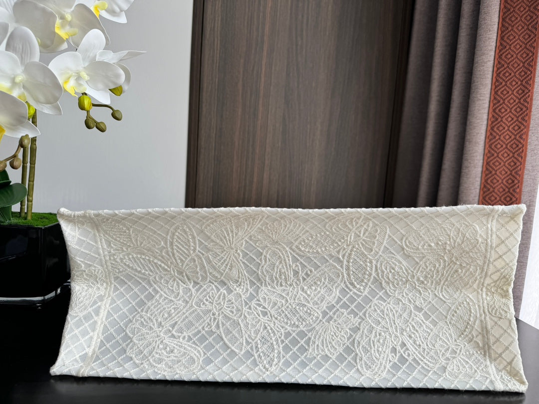 Large CD Book Tote 42cm Butterfly Zodiac White mysite