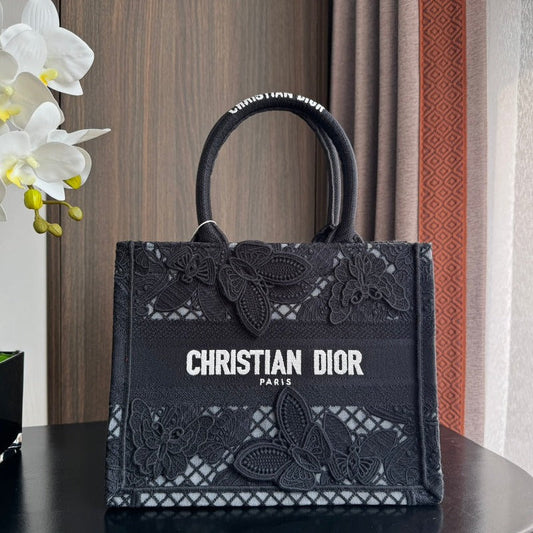 Small CD Book Tote 26.5cm Butterfly Zodiac Black mysite