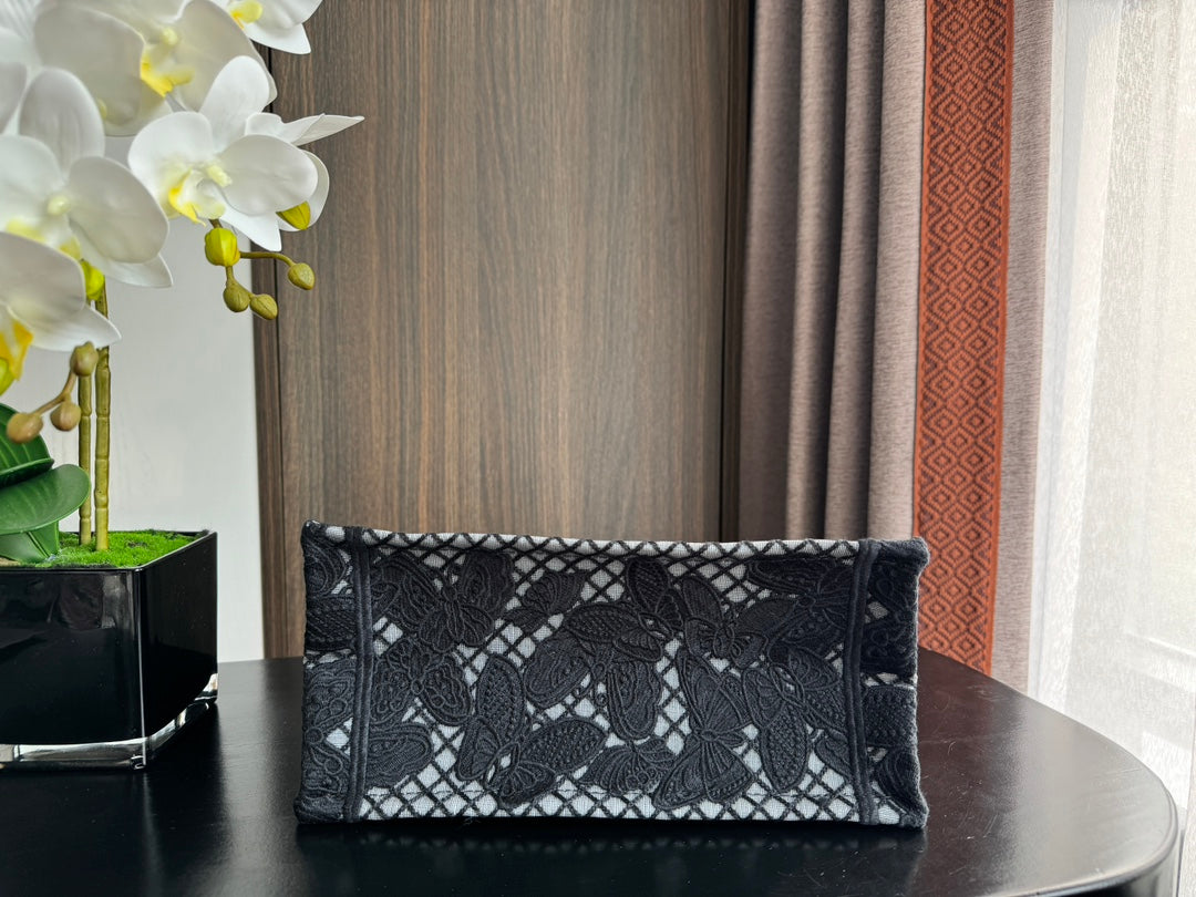 Small CD Book Tote 26.5cm Butterfly Zodiac Black mysite