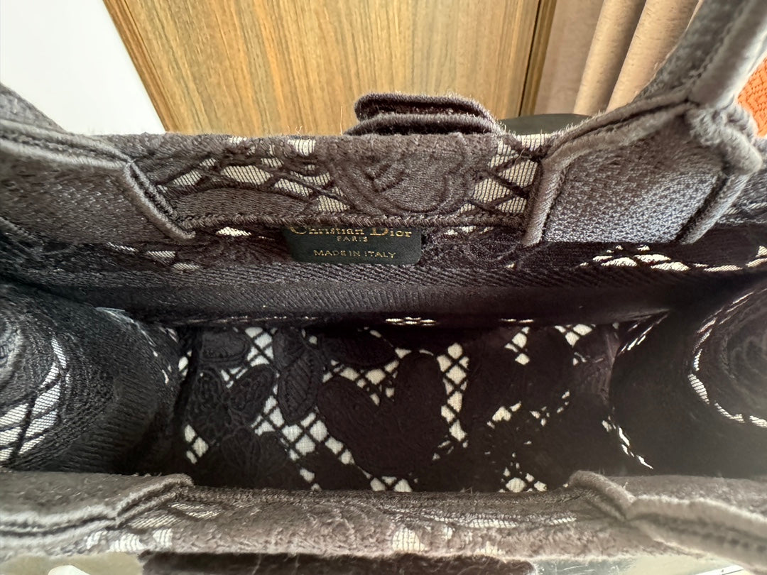 Small CD Book Tote 26.5cm Butterfly Zodiac Black mysite