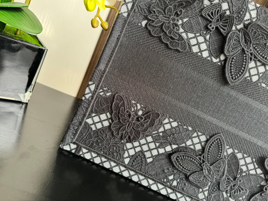 Medium CD Book Tote 36cm Butterfly Zodiac Black mysite