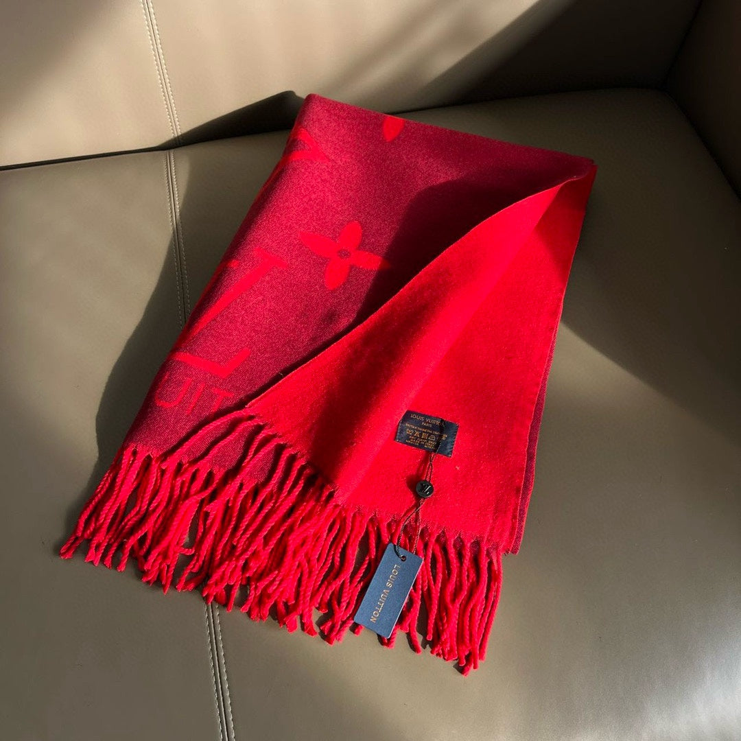 Crystal Diamond Logo Knit Scarf-03 mysite