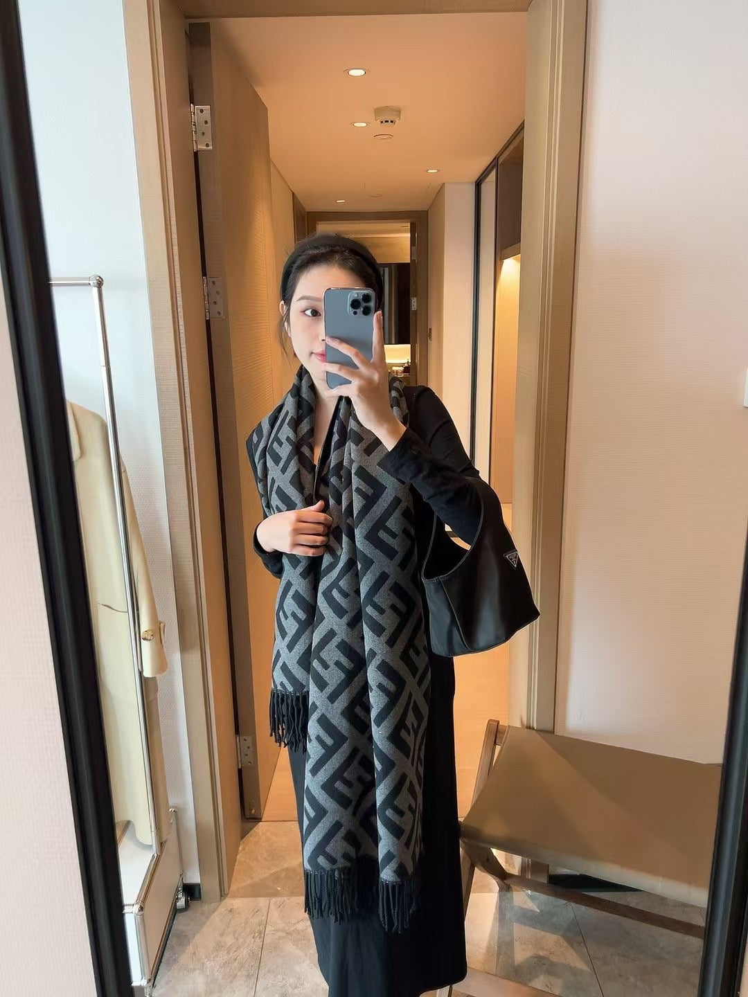 Elegant Camellia Pearl Cashmere Scarf-04 mysite