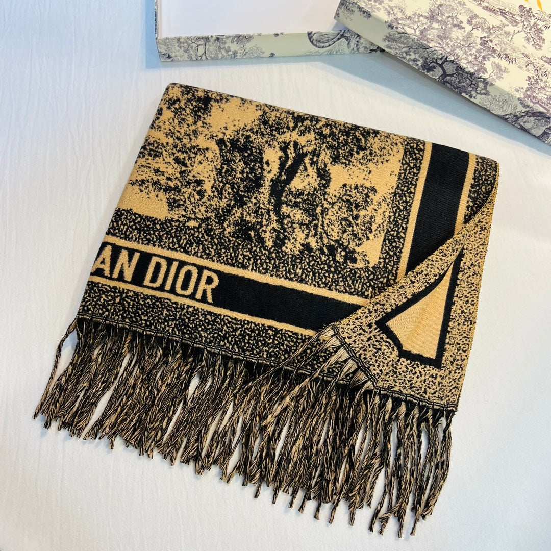 Multicolor Monogram Letter Square Scarf-06 mysite