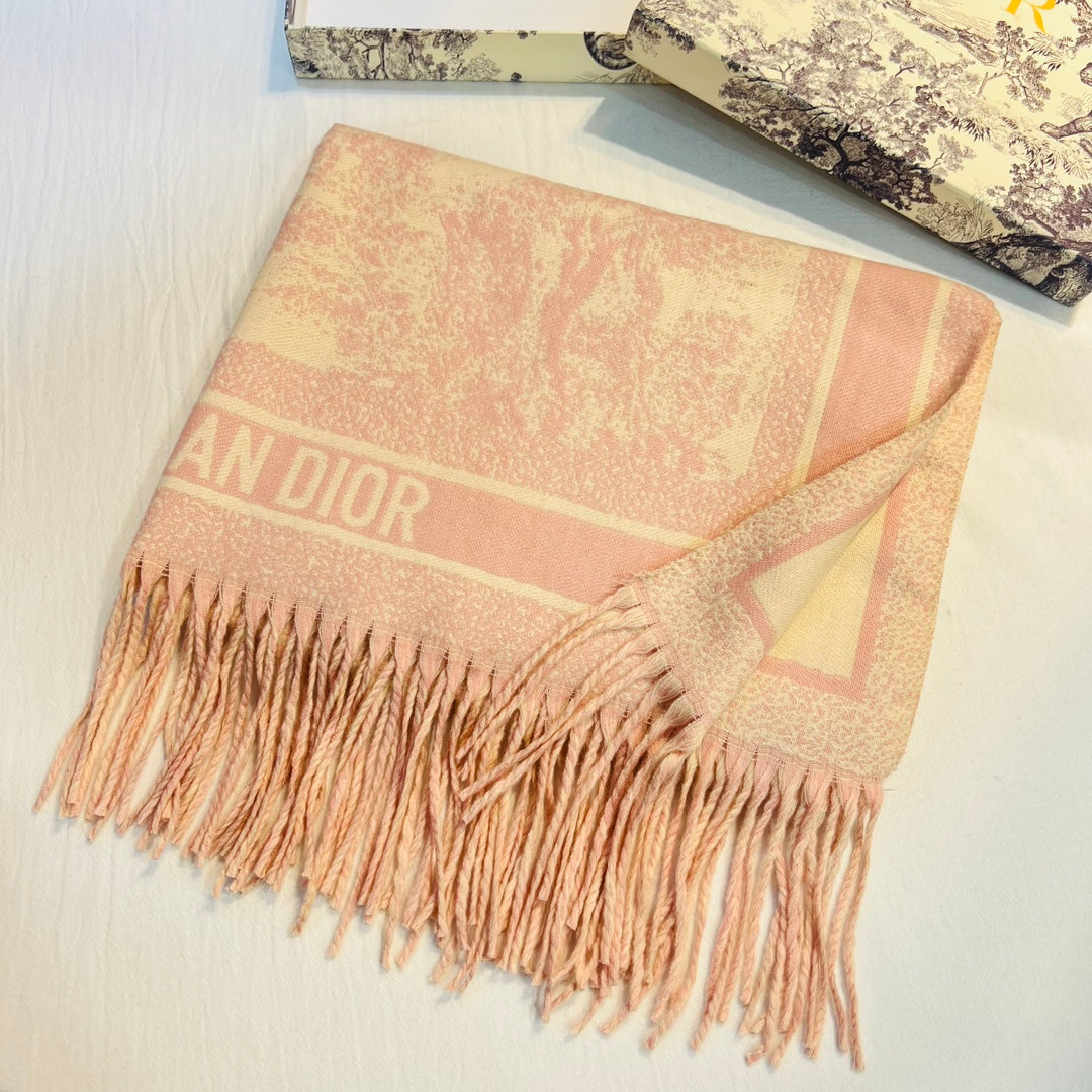 Multicolor Monogram Letter Square Scarf-06 mysite