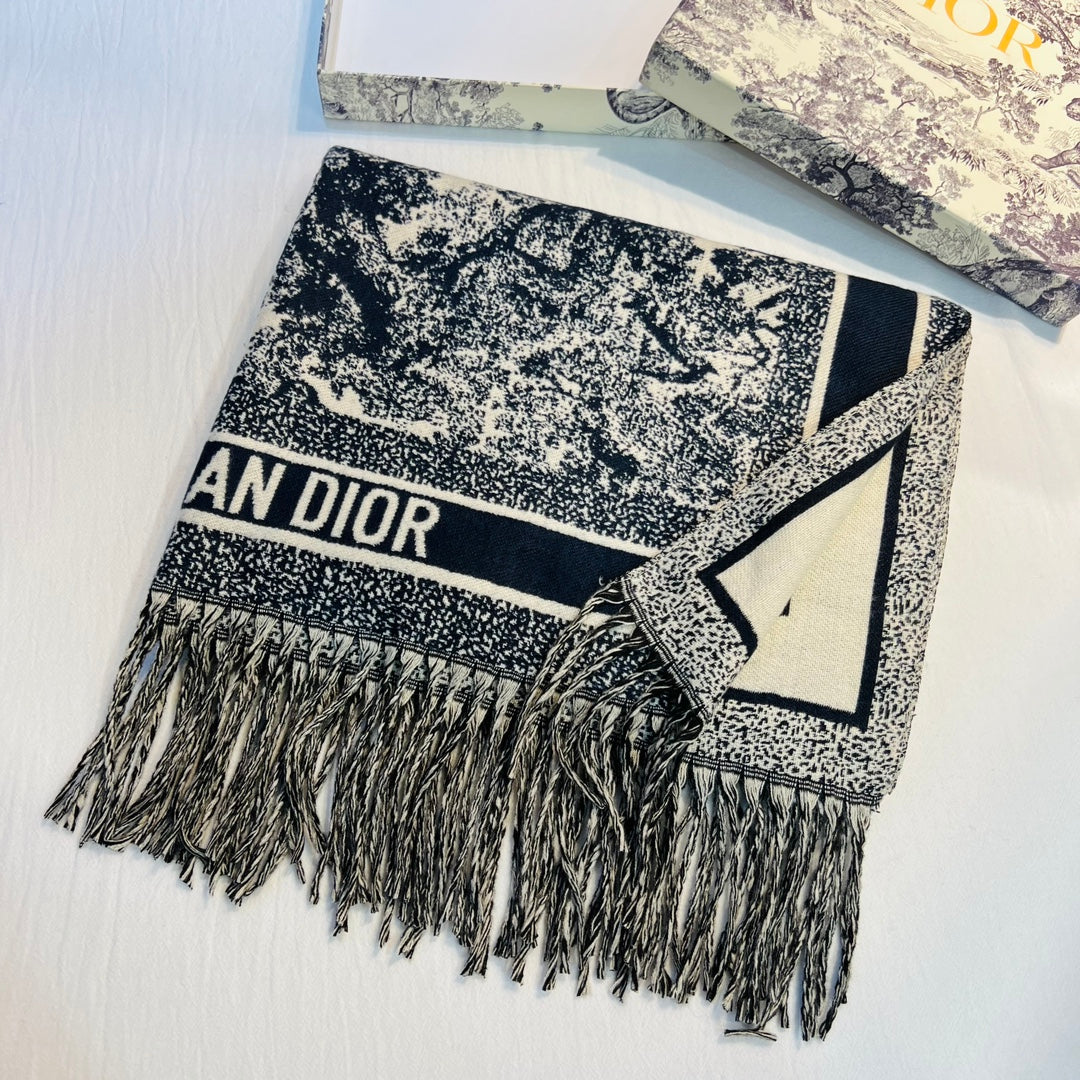 Multicolor Monogram Letter Square Scarf-06 mysite