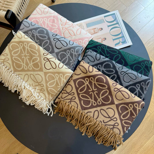 Floral Layered Logo Square Scarf-07 mysite