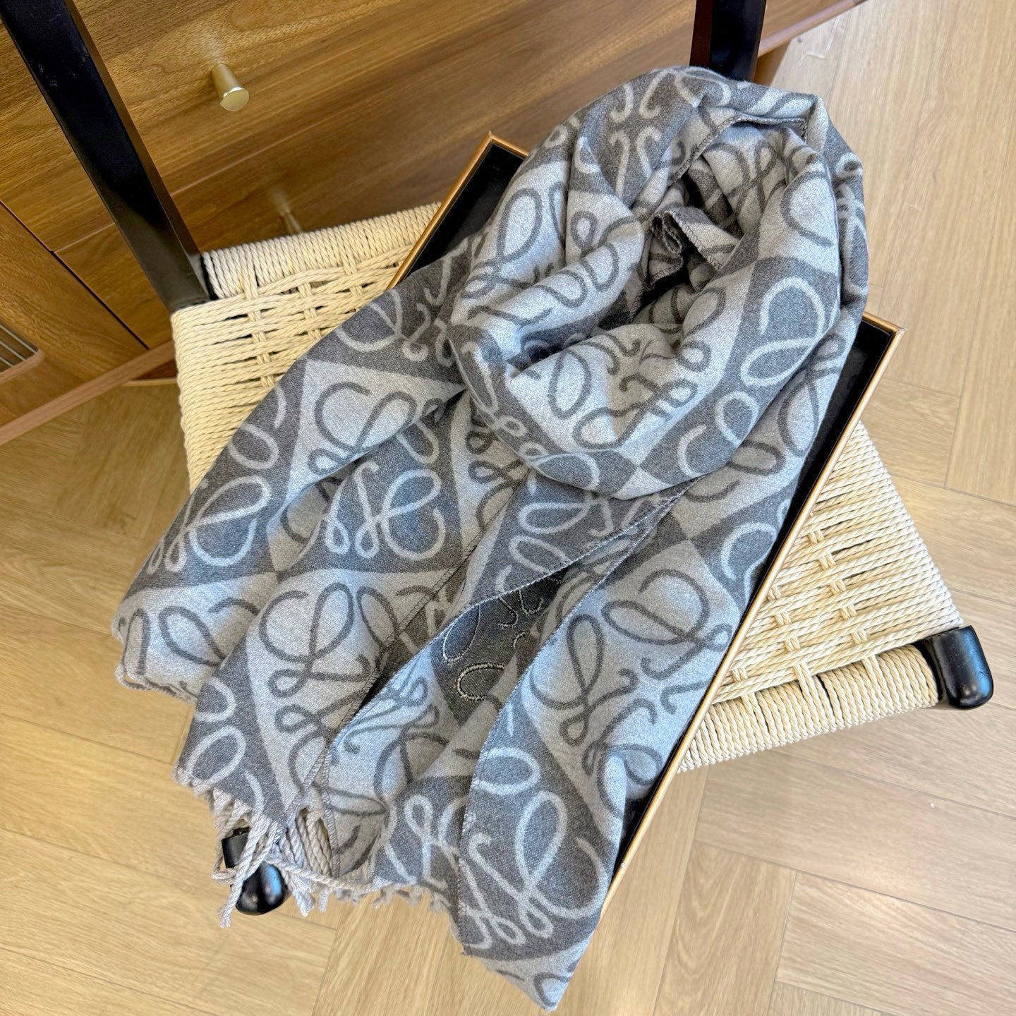 Floral Layered Logo Square Scarf-07 mysite