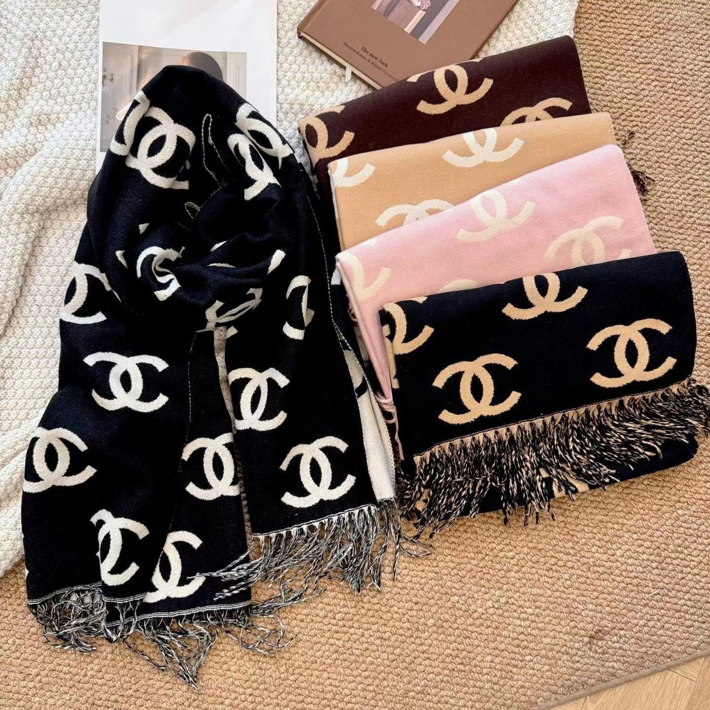 Elegant Rhombus Square Silk Scarf-08 mysite