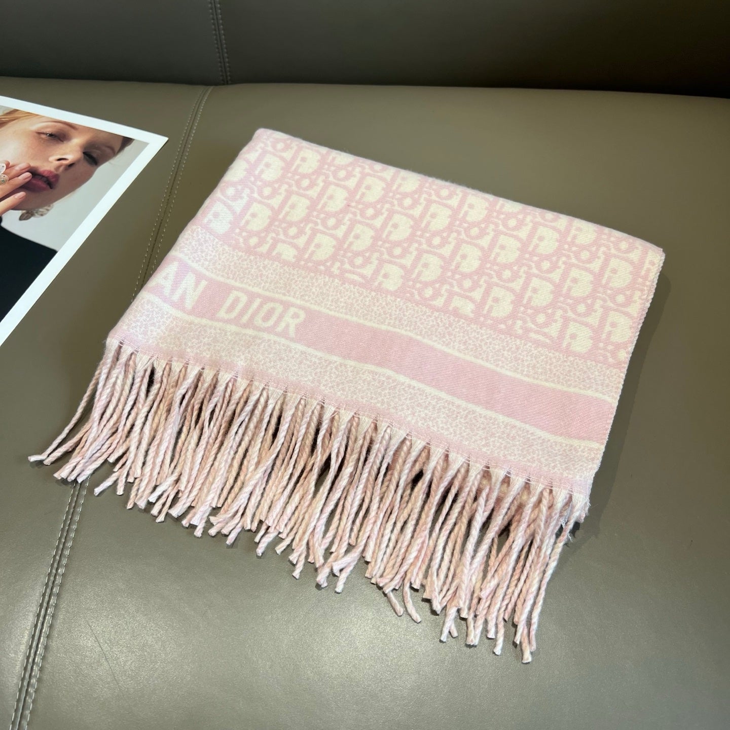 Classic Reversible Jacquard Knit Scarf-09 mysite