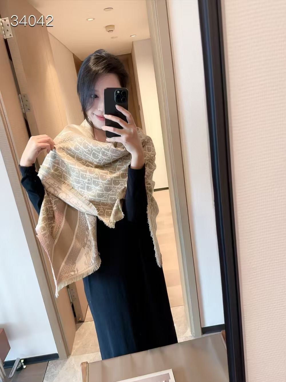 Leopard Print Monogram Scarf Shawl-23 mysite