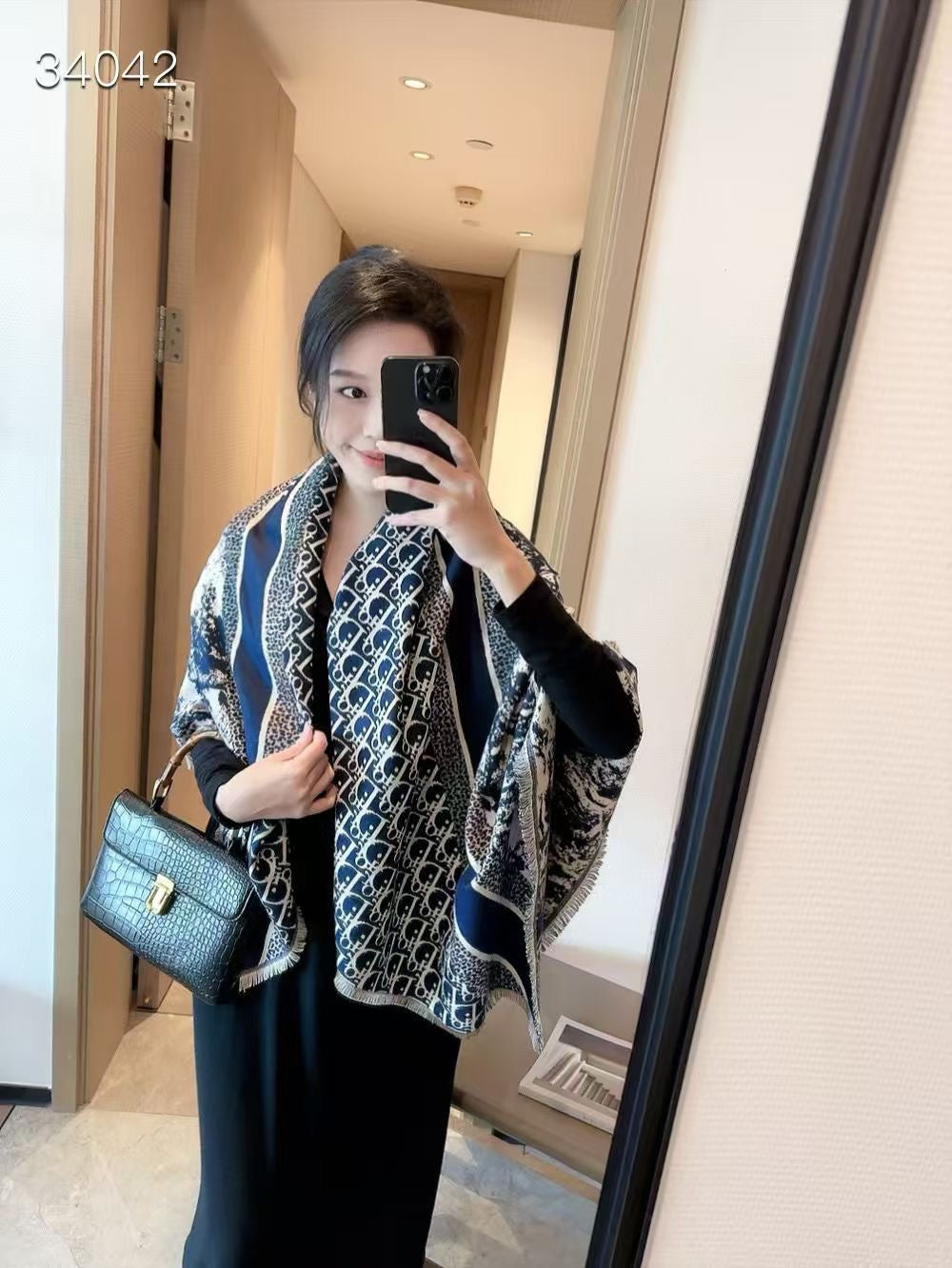 Leopard Print Monogram Scarf Shawl-23 mysite