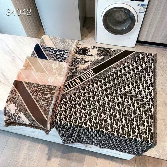 Leopard Print Monogram Scarf Shawl-23 mysite